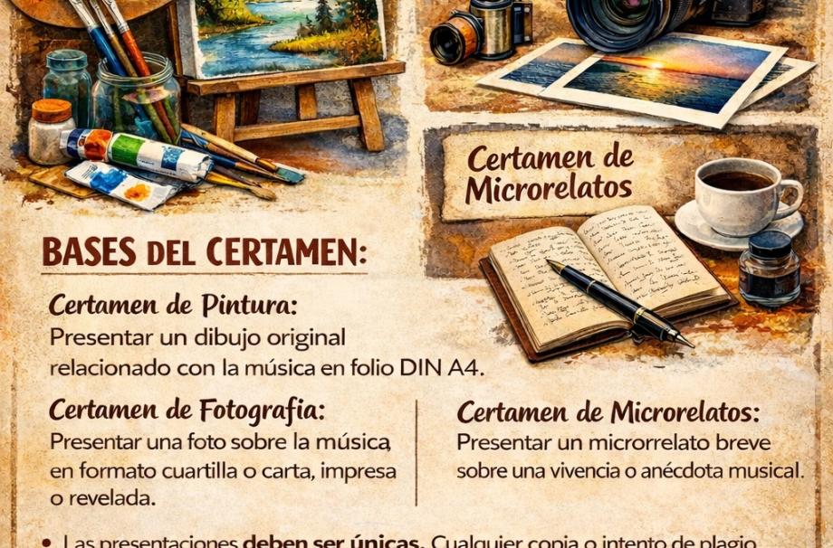 Certámenes de pintura, fotografía y microrelatos